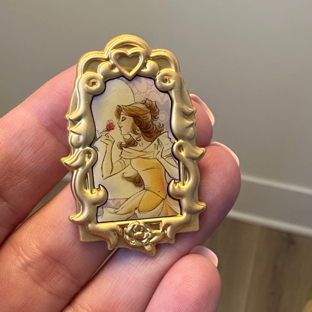 Disney Belle Pin | Beauty & the Beast | Princess Portrait | Enamel Collectible